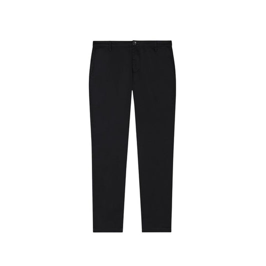 Black Cotton Skinny Pants
