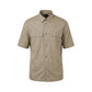 Beige Cotton Shortsleeve Shirt
