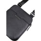 Black Polyester Messenger Bag
