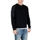 Black Cotton Sweatshirt