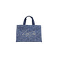 Blue Cotton Handbag