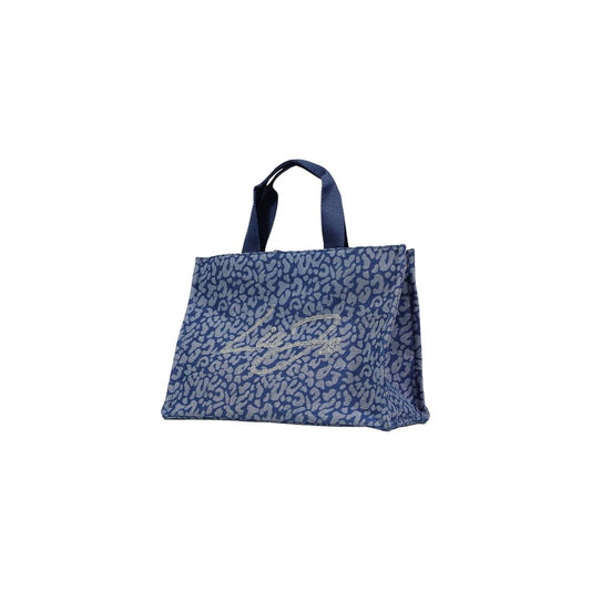Blue Cotton Handbag