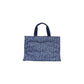 Blue Cotton Handbag