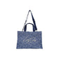 Blue Cotton Handbag