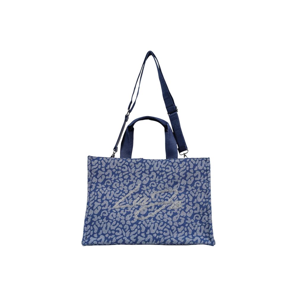Blue Cotton Handbag