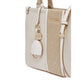Beige Cotton Handbag