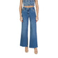 Blue Cotton Bootcut Jeans