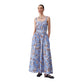 Blue Cotton Long Dress