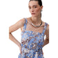 Blue Cotton Long Dress