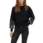 Black Cotton Sweatshirt