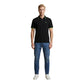 Black Cotton Polo Shirt