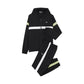 Black And White Polyester Sweatsuit