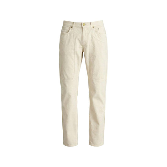 White Elastane Skinny Pants