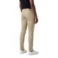 Beige Elastane Skinny Pants
