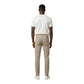Beige Cotton Skinny Jeans
