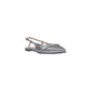 Gray Polyester Platform Pumps