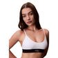 White Polyester Bra