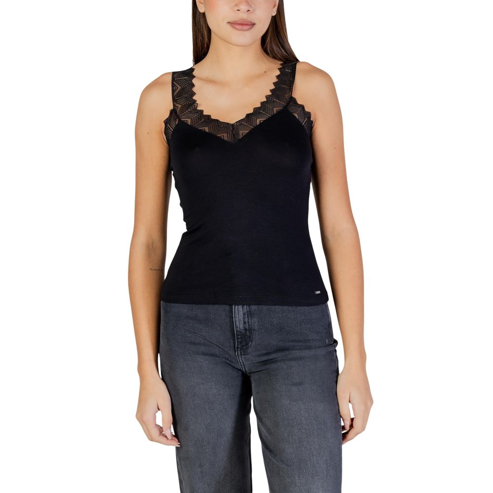 Black Viscose Top