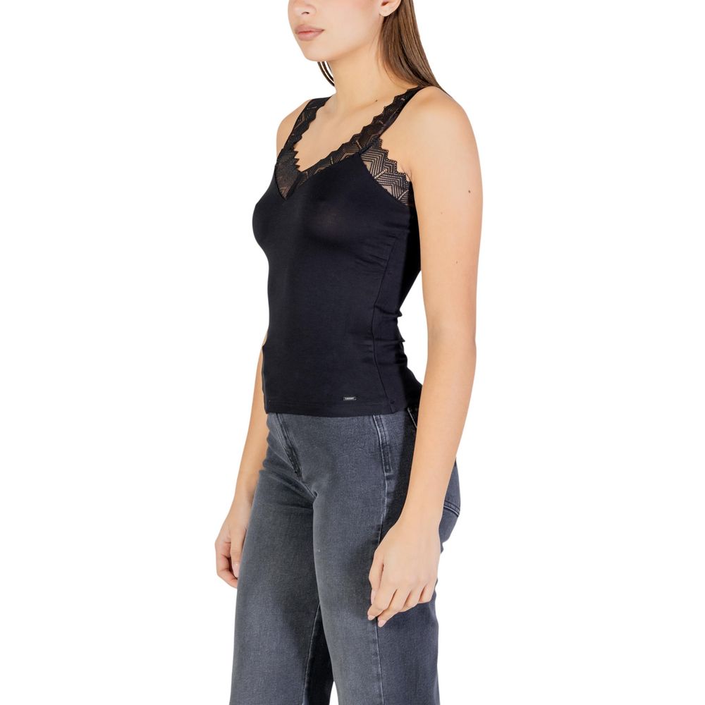 Black Viscose Top