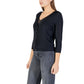 Black Polyester Cardigan