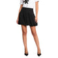 Black Recycled Polyamide Mini Skirt