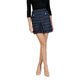 Blue Recycled Polyester Mini Skirt