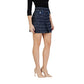 Blue Recycled Polyester Mini Skirt