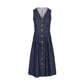 Blue Cotton Long Dress