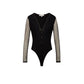 Black Polyamide Bodysuit