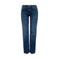 Blue Cotton Bootcut Jeans