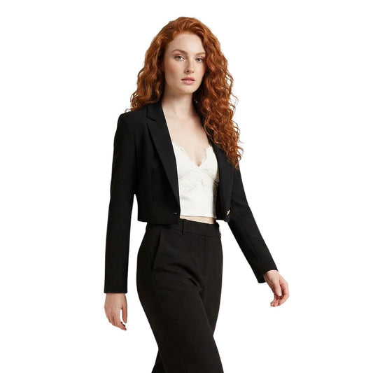 Black Recycled Polyester Blazer