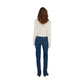 Blue Cotton Bootcut Jeans