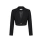 Black Recycled Polyester Blazer