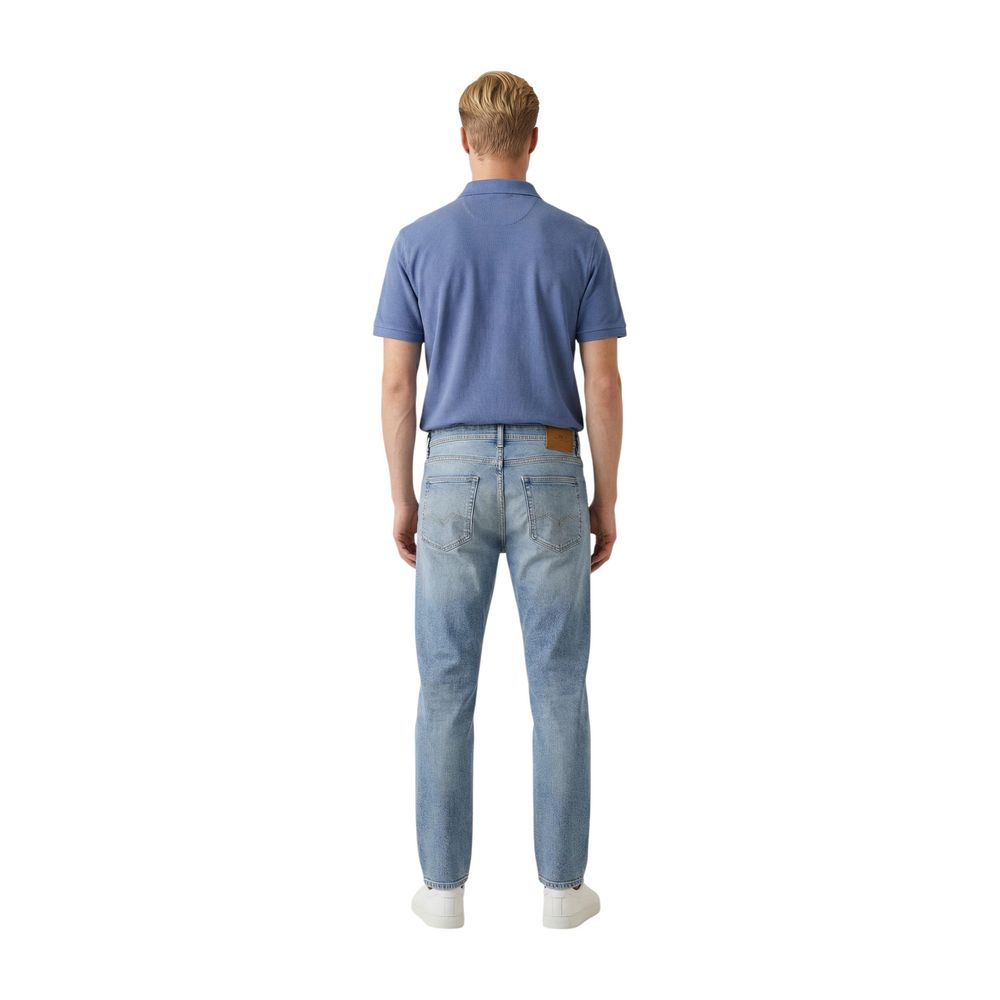 Blue Cotton Relaxed Fit Jeans