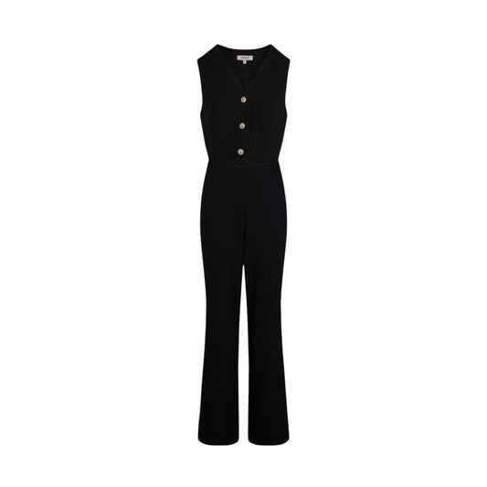 Black Polyester Jumpsuit