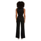 Black Polyester Jumpsuit