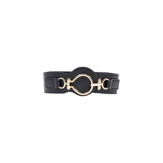Black Polyethylene High-Waist Belt