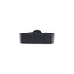 Black Polyethylene High-Waist Belt