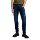Blue Cotton Skinny Jeans