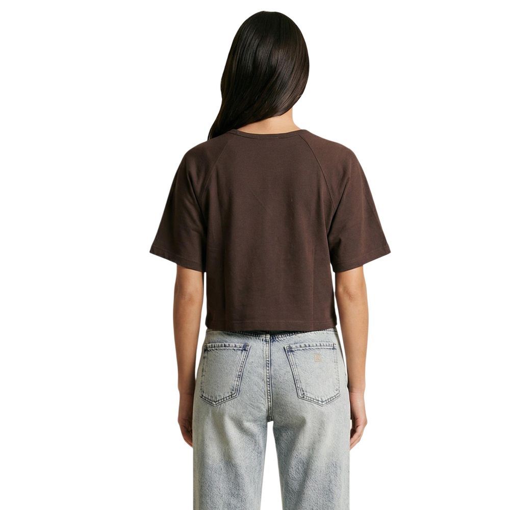Brown Cotton T-Shirt