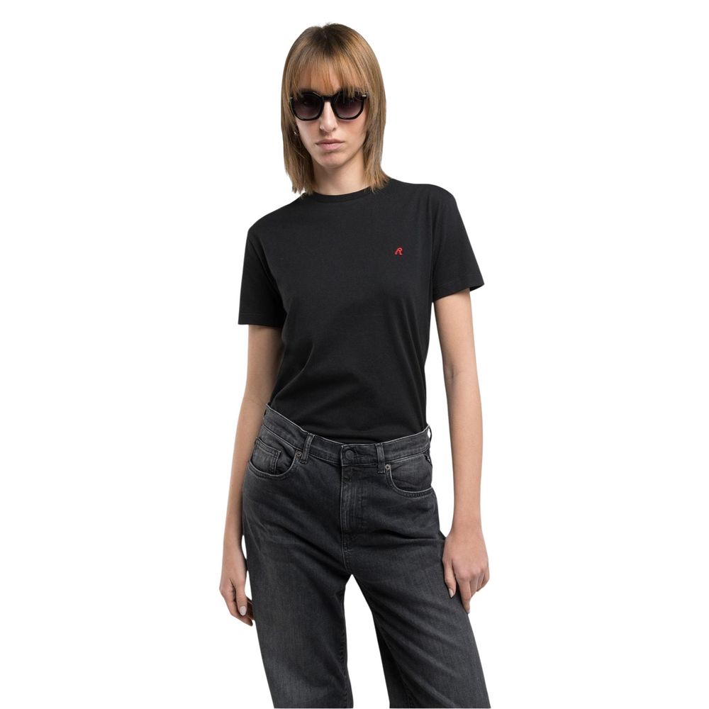 Black Cotton T-Shirt