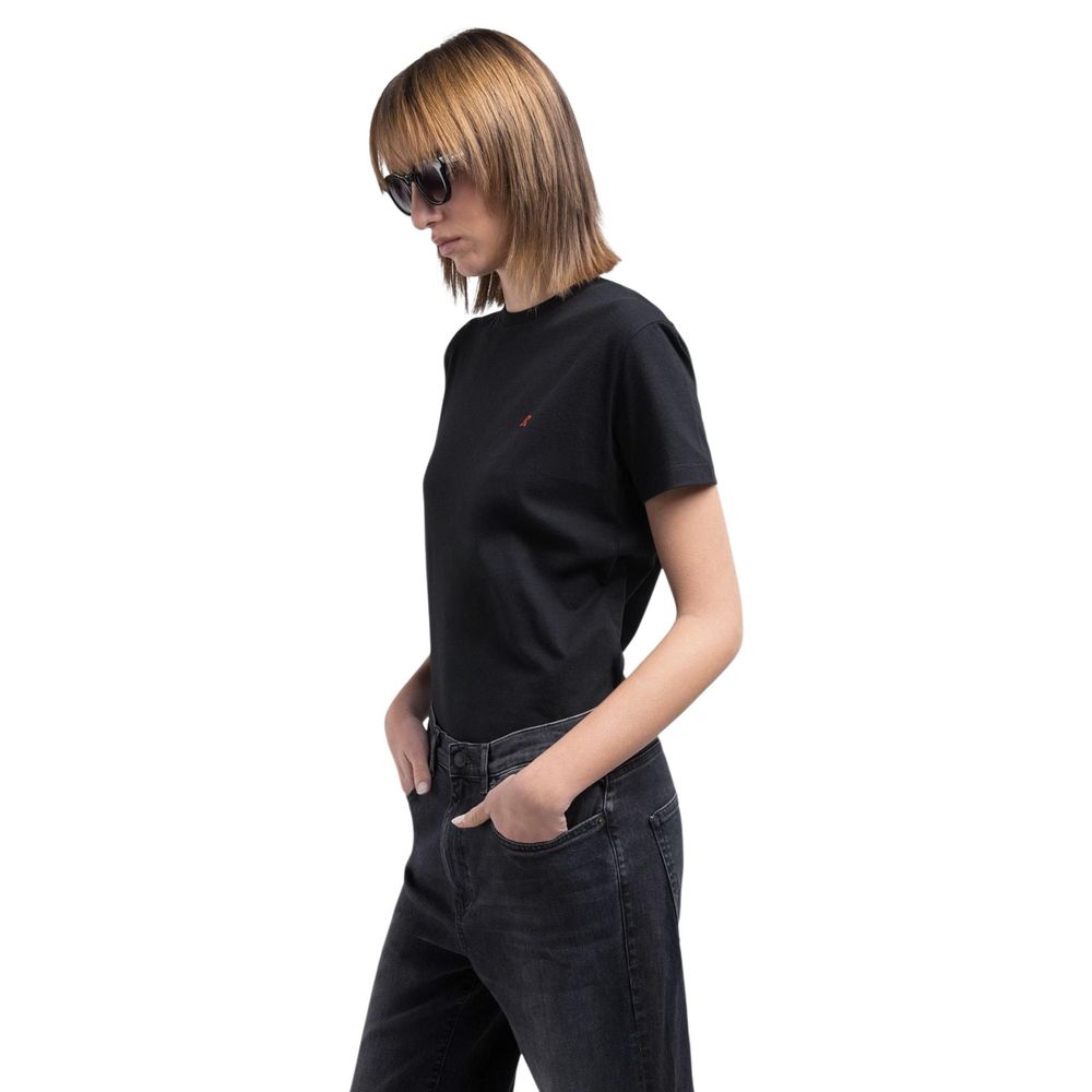 Black Cotton T-Shirt