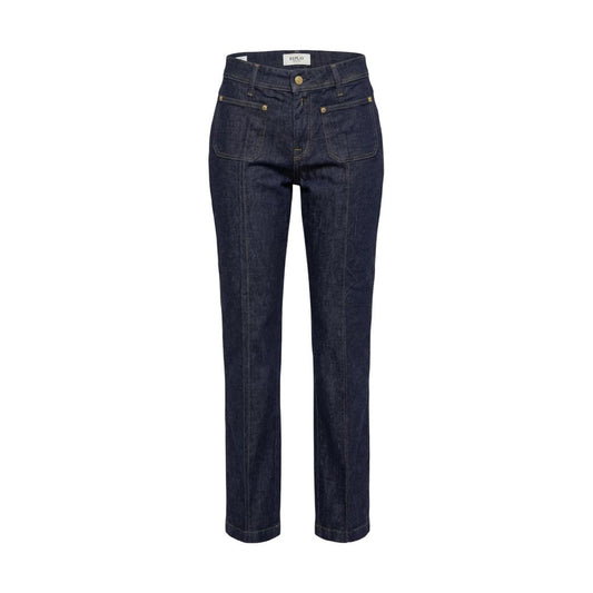 Blue Cotton Mom Jeans