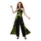 Bicolor Viscose Long Dress
