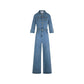 Light Blue Cotton Jumpsuit