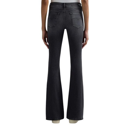 Black Cotton Relaxed Fit Jeans