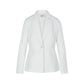 White Polyester Blazer