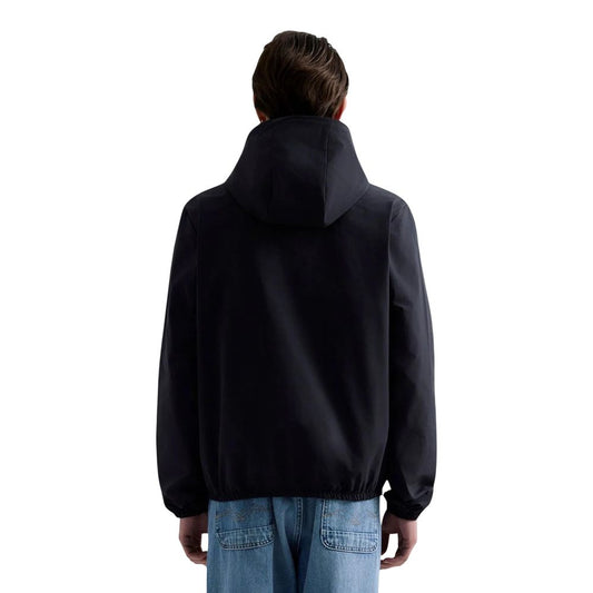 Black Polyester Shell Jacket