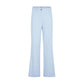 Blue Polyester Dress Pants