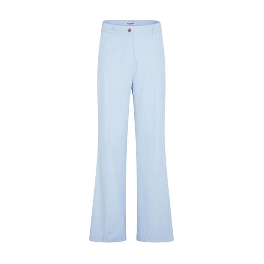 Blue Polyester Dress Pants